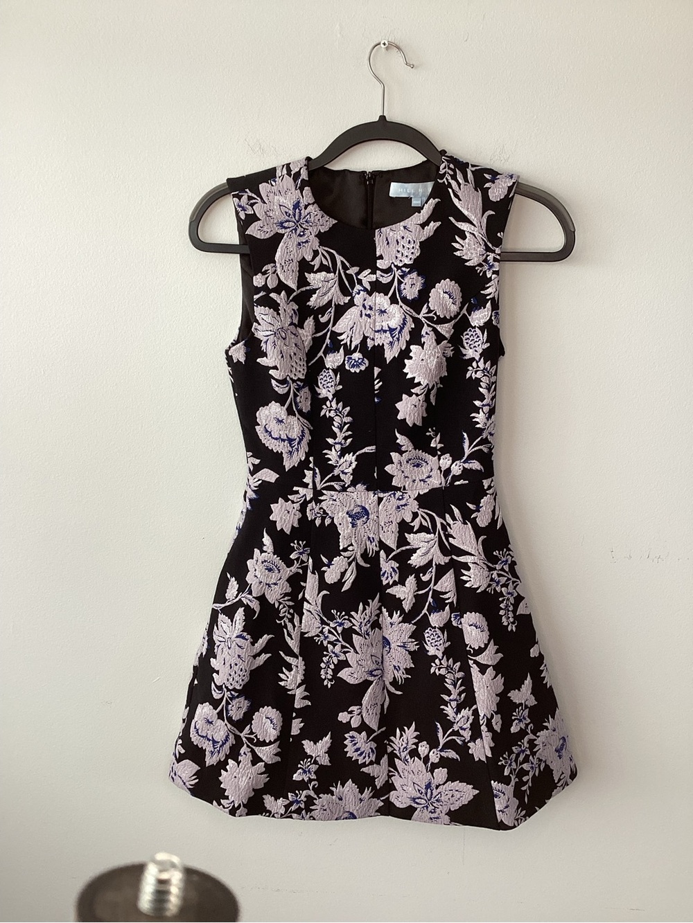 Hill House Home The Joelle Dress Winter Jasmine Metallic Brocade Mini